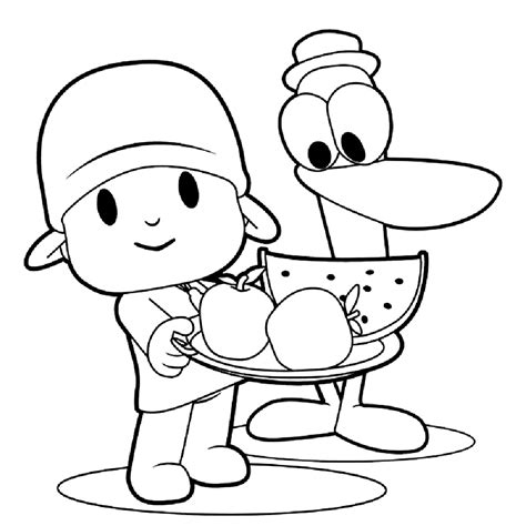 dibujos para colorear pocoyo